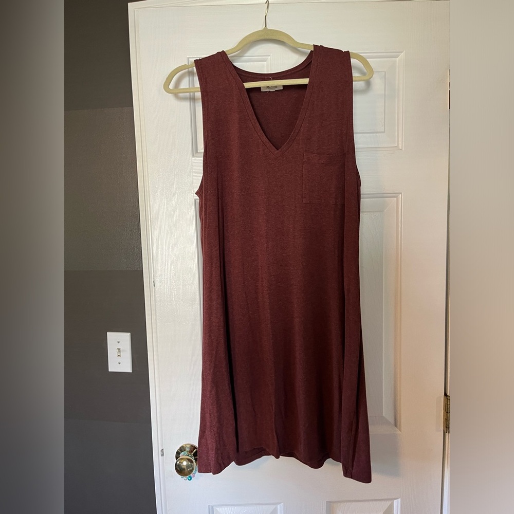 Madewell v-neck knee length dress